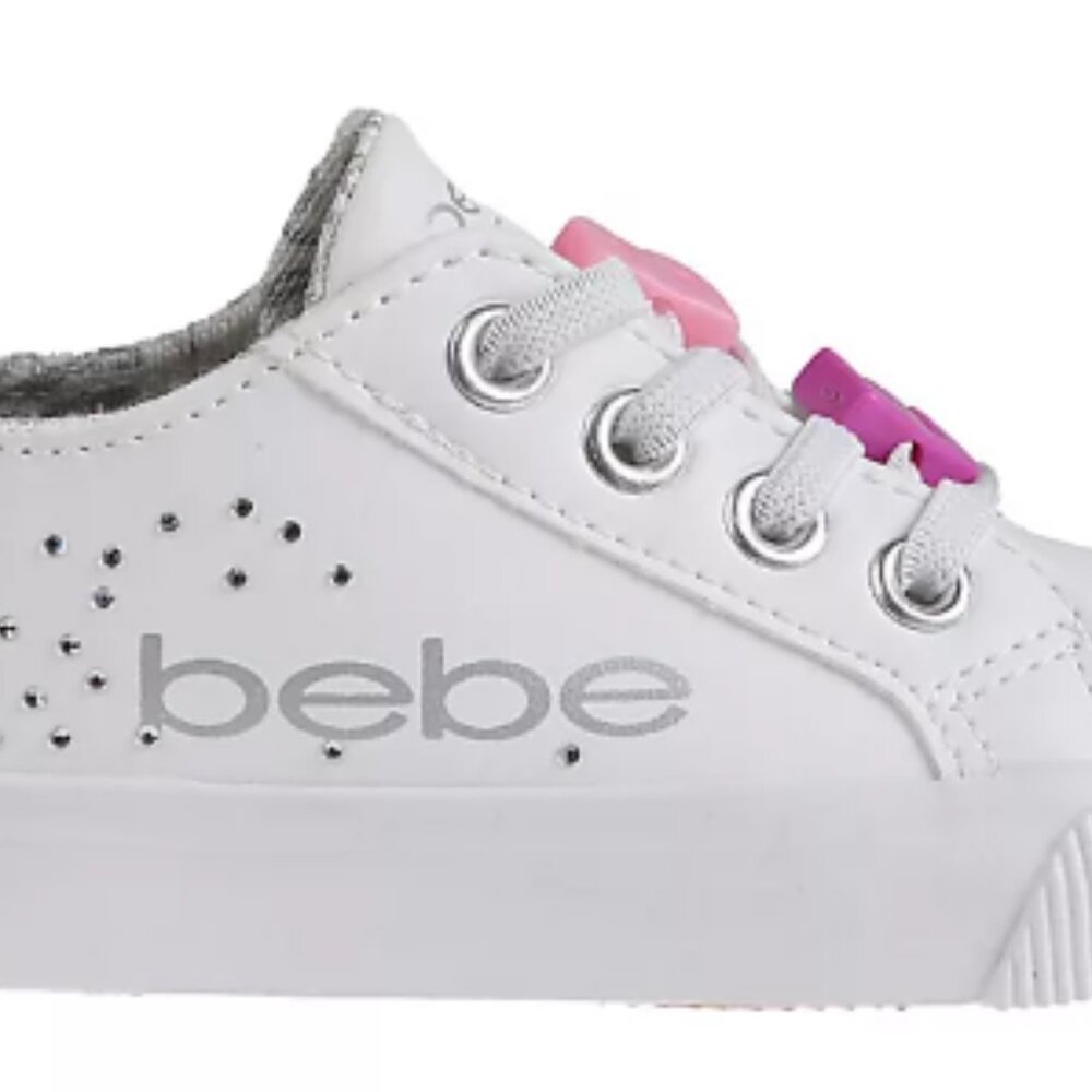 BeBe GIRLS TODDLER SNEAKER - WHITE - Picture 3 of 7